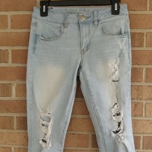 Jeans Jeggings American Eagle Superstretch - Taille 4 Short - Occasion Très Bon état
